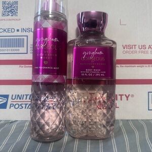 Bath & Body Works Gingham GORGEOUS Moisturizing Body Wash 10 oz & mist